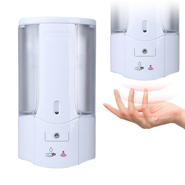 Dispensador automático de jabón para fregadero de cocina y baño,  dispensador de desinfectante de manos a pilas con sensor de movimiento  infrarrojo