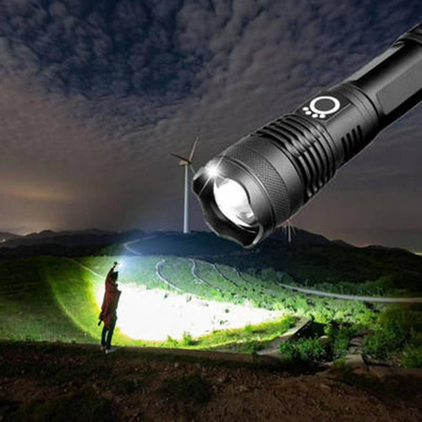Mini linterna LED recargable con clip, linternas pequeñas con zoom con 3  modos, linterna EDC para camping, senderismo, emergencia, uso diario JAMW  Sencillez