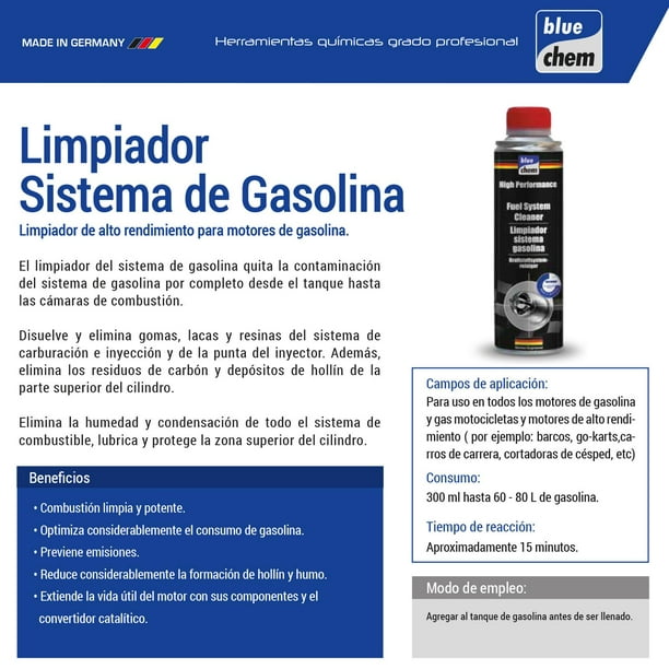 Limpiador de Sistema de Gasolina (300ml) - BLUECHEM GROUP