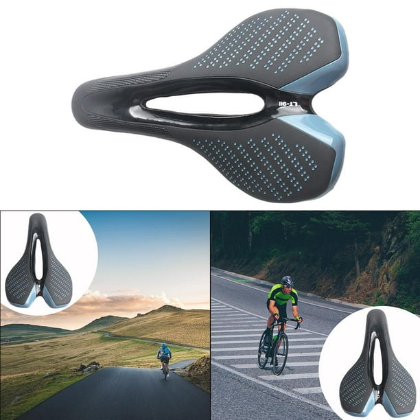 Sillín de bicicleta suave y cómodo para bicicleta de montaña de carretera y  ciclismo Big Bum cojín ancho para mujeres hombres, accesorio para