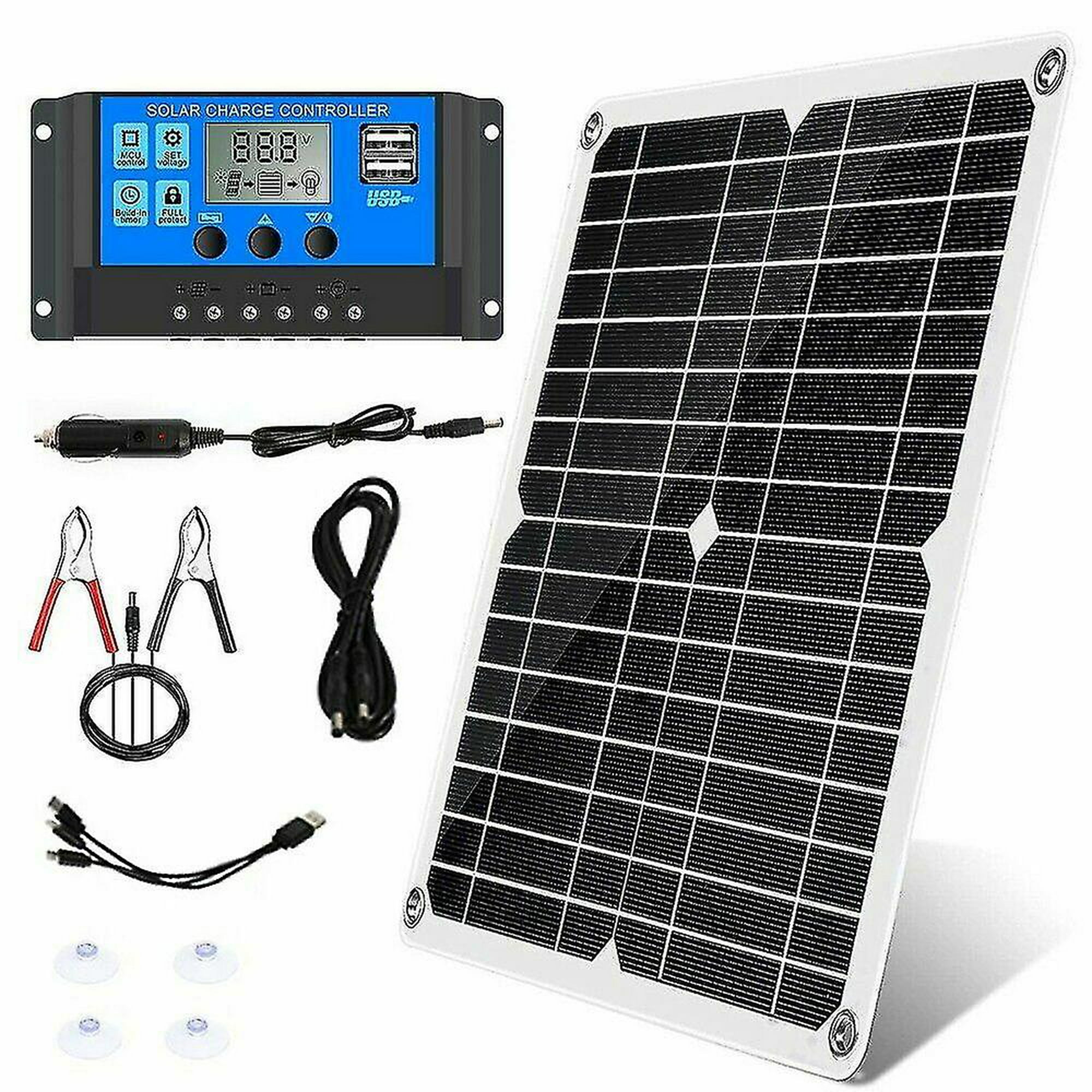 Kit De Panel Solar 300W Módulo Cargador De Batería Flexible 24V Alta  Eficiencia