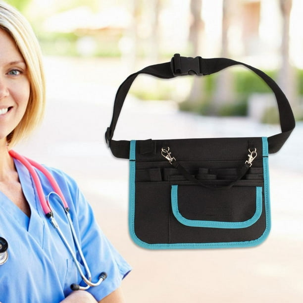 Riñonera de enfermera para el trabajo, práctica riñonera para , riñonera  para lo , bolsa organizadora de cinturón de utilidad Azul Soledad Cinturón  de la enfermera Organizador