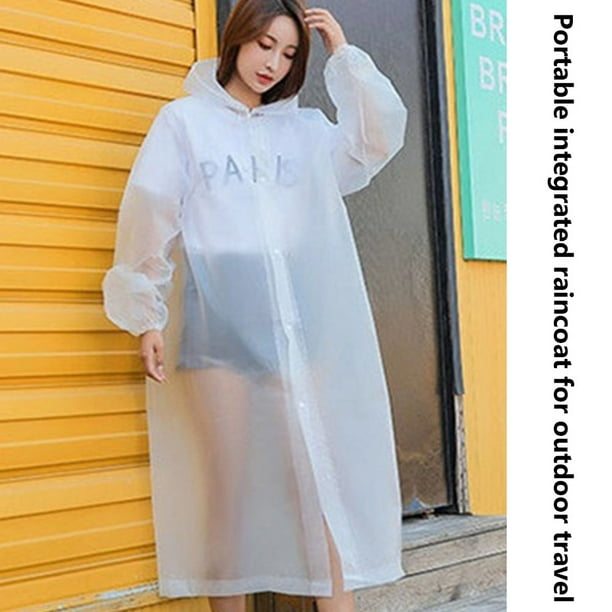 Chubasquero largo Impermeable para hombre y mujer Impermeable grueso de  viaje Wdftyju escalada Poncho de escalada capucha