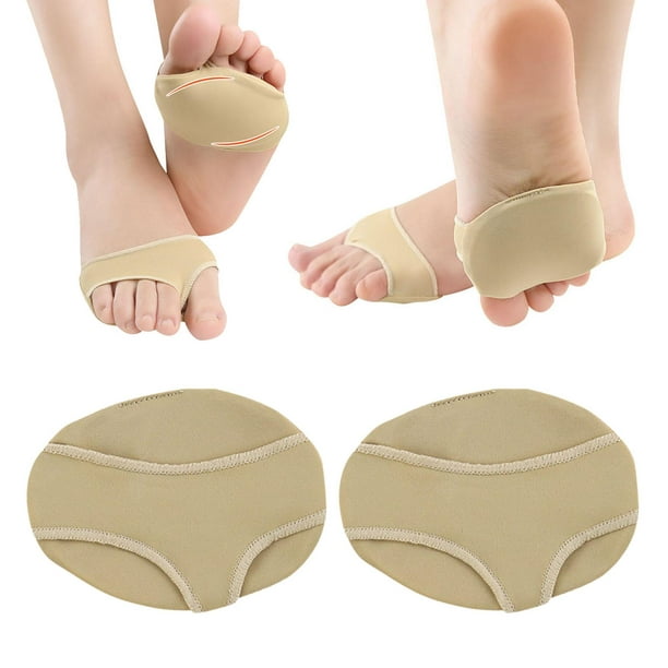  Almohadillas de bola de pies, almohadillas de silicona para  aliviar el dolor, almohadillas de pie metatarsianas o dolor de arco,  plantillas de gel reutilizables para prevención de ampollas para zapatos de