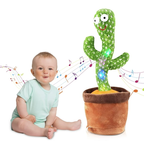 Cactus bailarín - Juguete de cactus que canta y baila para niños, adultos -  Juguete de cactus parlante de felpa con 120 canciones - Cactus que canta  Sincero Hogar