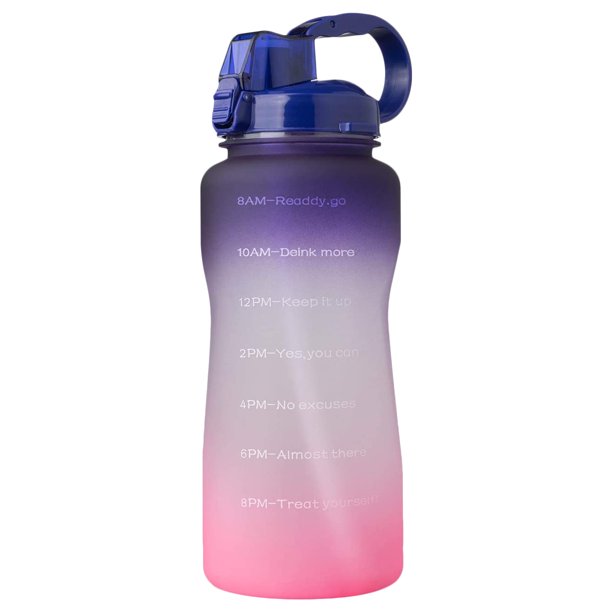 Termo Motivacional Agua 2 Ltr Botella Grande 2000 Ml