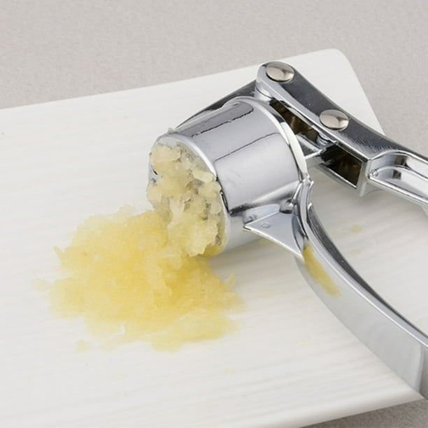 Prensa de ajos de cocina 2 en 1 con mango de plástico ergonómico Fácil de  apretar Cortar y revolver Rebanador de ajos Licuadora de ajos doméstica de