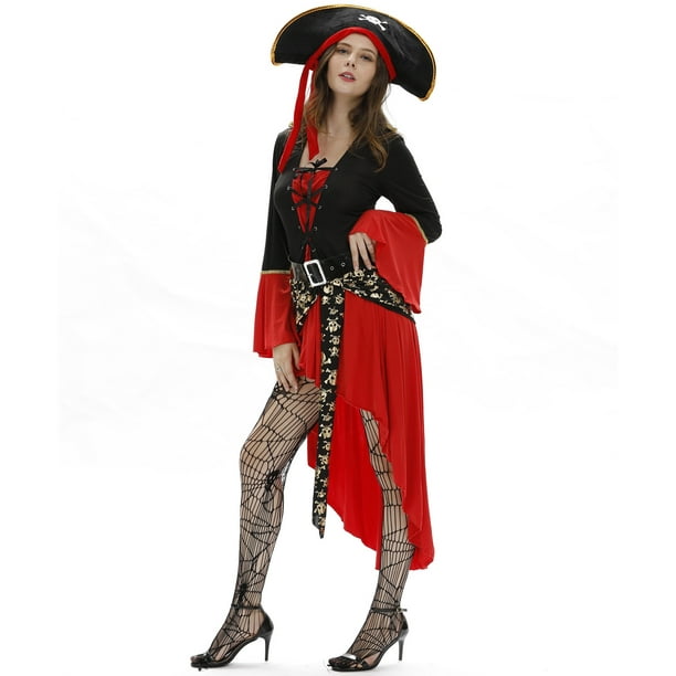 Disfraz de mujer pirata  Disfraz mujer, Traje de pirata de mujeres, Traje  femenino
