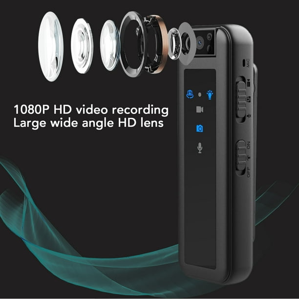 Cámara de vídeo de bolsillo metal mini cámara de cuerpo con lente