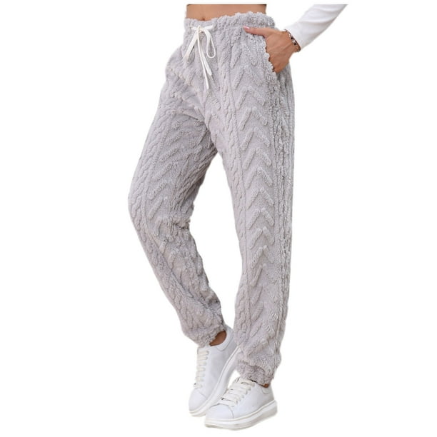 Gibobby Pantalones de invierno para mujer termicos Pantalones casuales de  polainas de cintura alta nuevos, modernos y cómodos para mujer(Blanco,M)