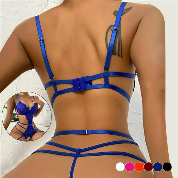 Ropa Interior Sin Entrepierna Para Mujeres Sujetador Transparente De Encaje  Disfraces Eróticos Femeninos Body De Peluche Profundo V Lencería Sexy