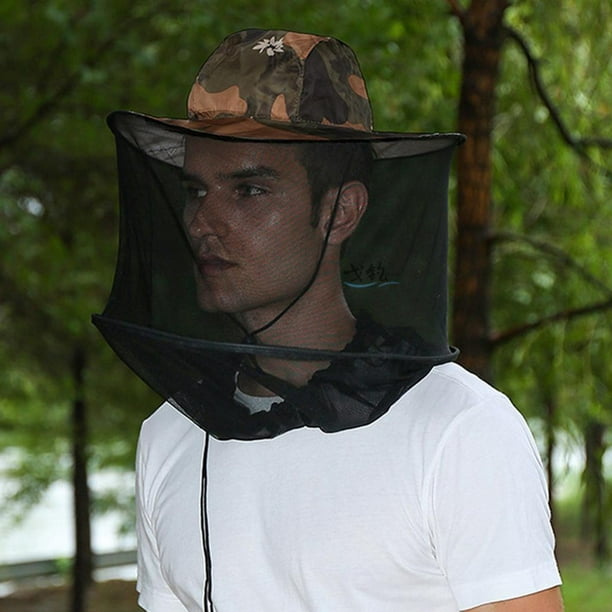 Head Net Hat Safari Senderismo Pesca Sombreros Protección Solar Bucket Sombreros  para Hombres O Mujeres Al Aire Libre Beige Macarena Sombrero de red de pesca