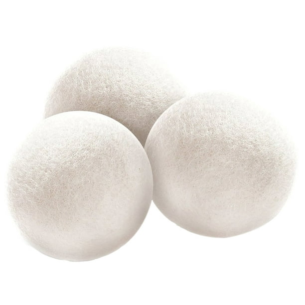 12 bolas de lana para secadora a granel, XL de 3 pulgadas, bolas de secado  de estilo béisbol, reutilizables, antiarrugas, antiestáticas, para ropa de