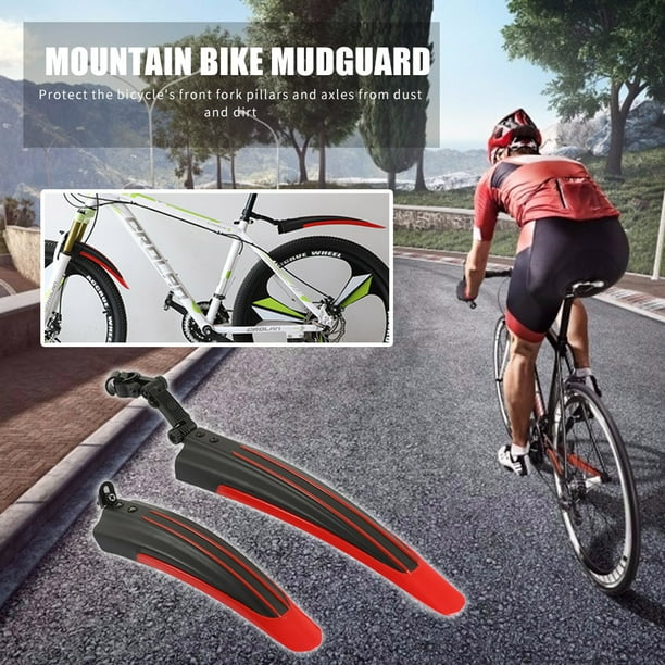 Guardabarros delantero y trasero para bicicleta, guardabarros de plástico  para bicicleta de montaña MTB JShteea Accesorios para bicicletas