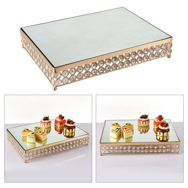 Soporte de pastel de estilo europeo, base de cupcake de cristal, centro de  mesa decorativo para fies Yuyangstore Bandeja de soporte de pastel de bodas  | Walmart en línea