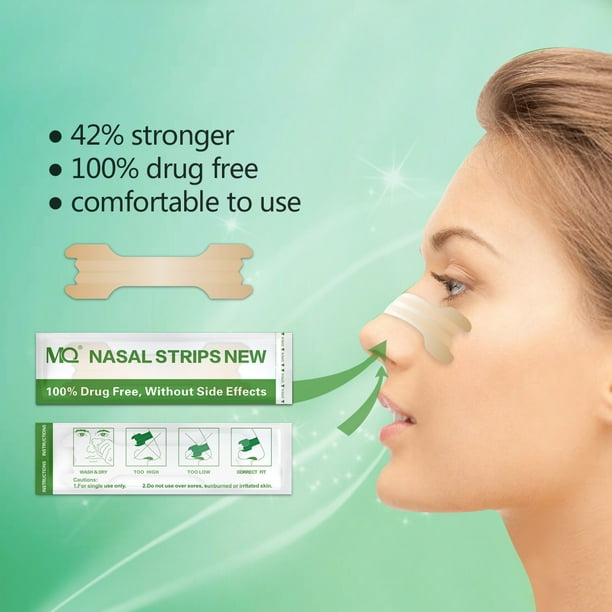 50 Pcs Respiran tiras nasales de la manera correcta Deje de roncar