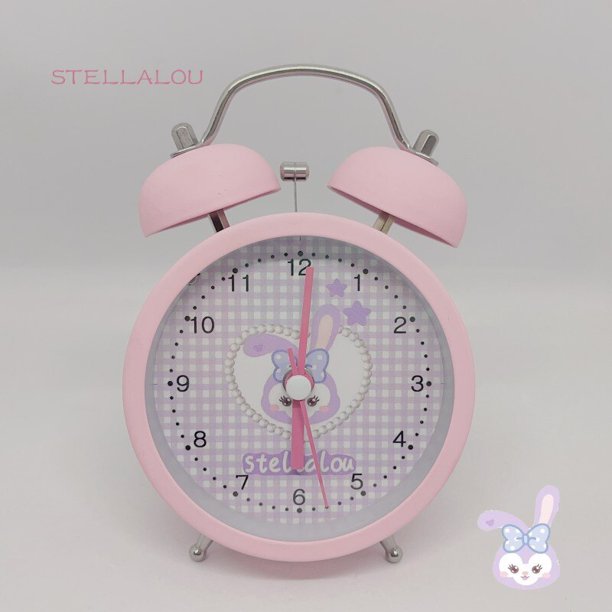 Sanrio-reloj despertador silencioso con forma de corazón para dormitorio,  dispositivo con alarma de Deng Xun