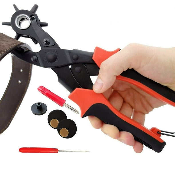 Kit de perforadora de cuero, herramienta para hacer agujeros