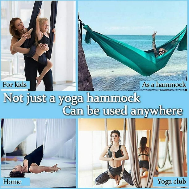 Columpio de yoga aéreo, kit de yoga de trapecio volador de hamaca