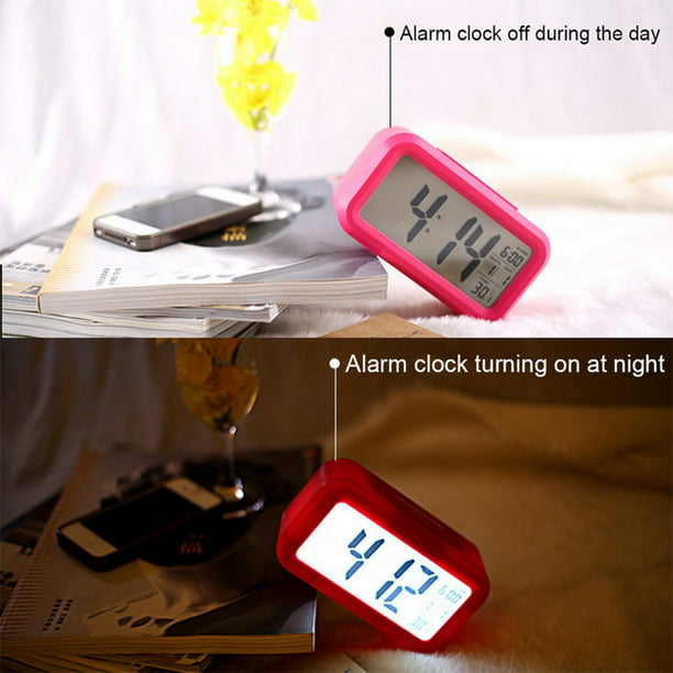 Reloj despertador digital inteligente con botón de repetición de fecha y  temperatura en la Abanopi Despertador