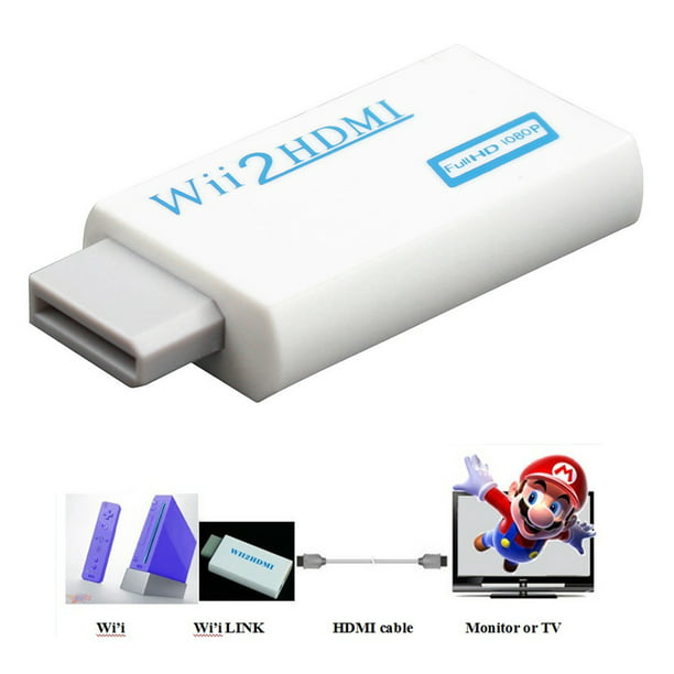 Adaptador Wii Hdmi, Adaptador convertidor Wii a Hdmi 720/1080p Hd