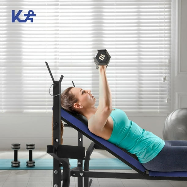Banco Multiposiciones KINGSPORT Banca Press Multifuncional Musculación  Entrenamiento Fitness