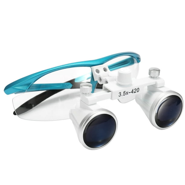 3,5X lupas binoculares quirúrgica gafas lupa con luz LED