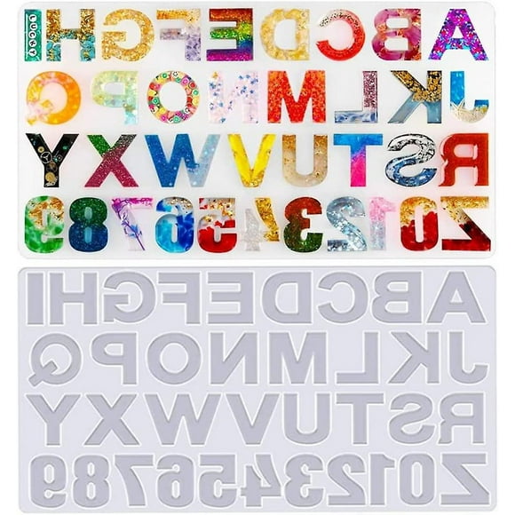 molde de silicona con números de letras moldes de letras para resina números alfabeto moldes de silicona llavero artesanal fabricación de colgantes de joyería yongsheng 8390606668448