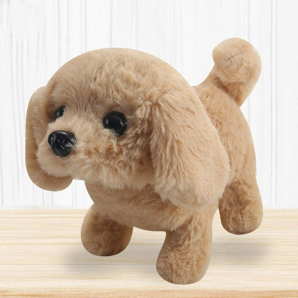 SANGKN Perro de juguete, perros de juguete que caminan y ladran, juguetes  para cachorros para niños, juguete realista para ladrar, juguete para  perros