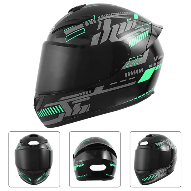 Casco de Moto de cara completa para hombre y mujer, cascos de Moto de calle  para