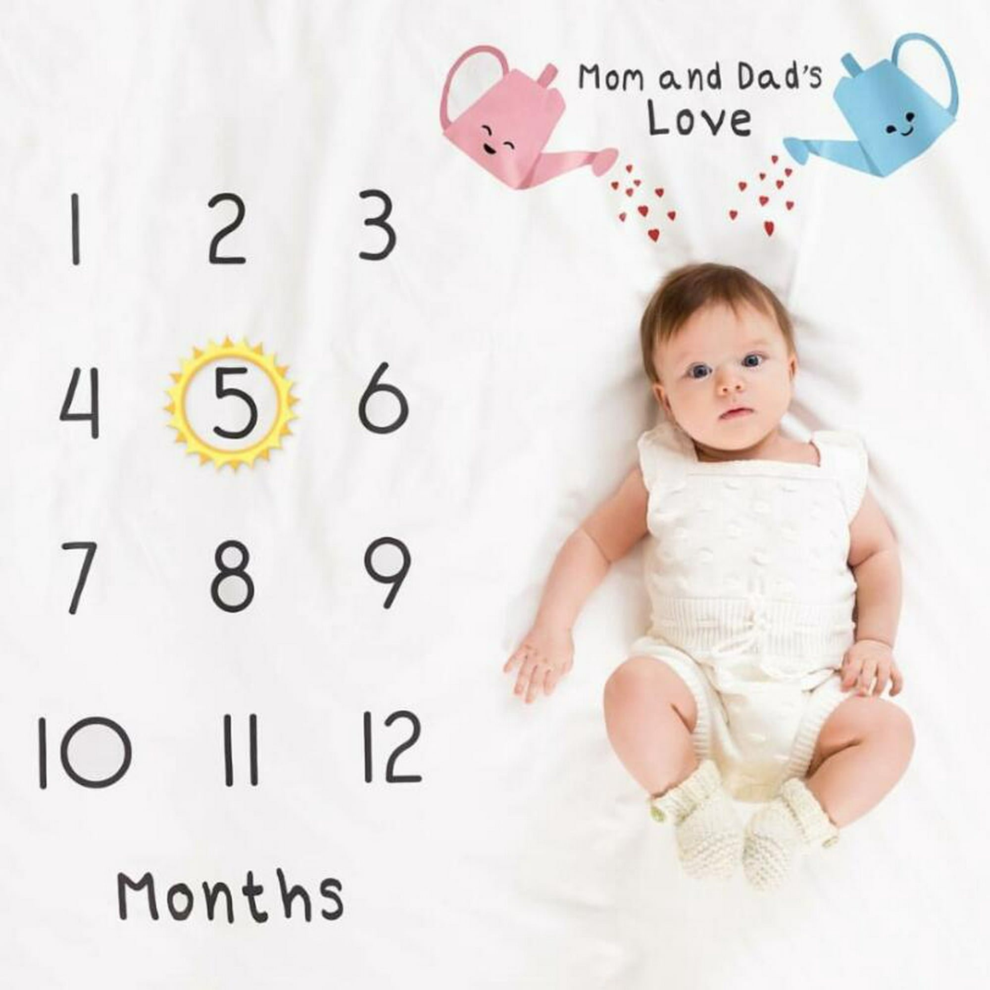 Manta para bebé Mamas Love 1-12 meses para fotografía