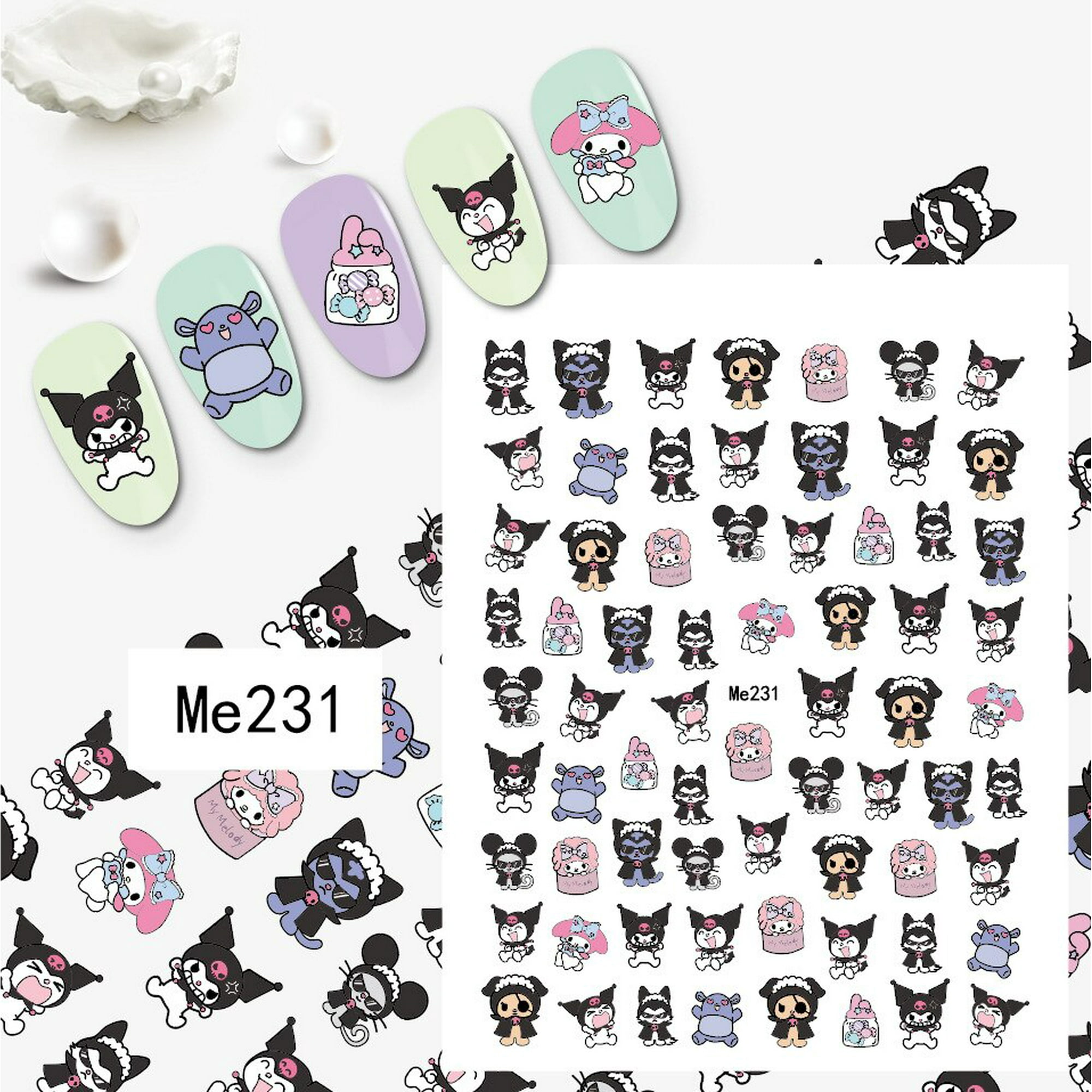 Stikers de Uñas Hello Kitty - Encanto y Diversión en Tus Manicuras