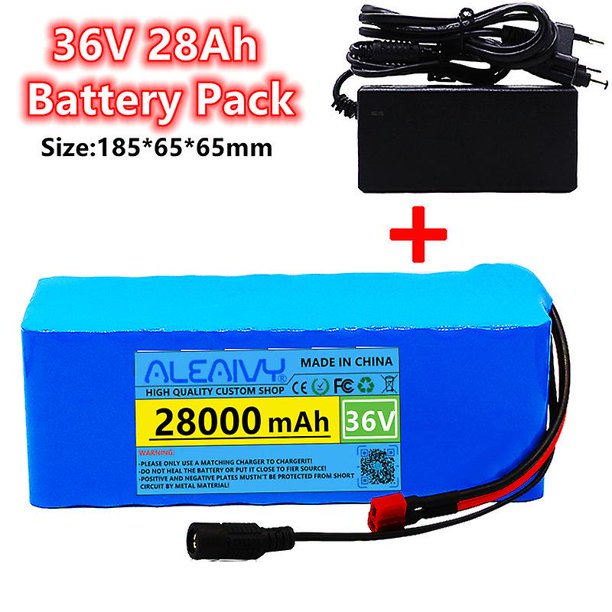 WYYZSS Batería 36V 10S3P 6Ah 18650 batería de litio 500W batería de alta  potencia 42V 6000mAh Ebike bicicleta eléctrica BMS + cargador 42v