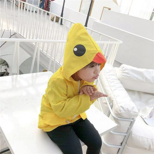 Chubasquero de pato para bebé, niño y niña, bonito traje de abrigo con  cremallera y capucha de dibujos animados Sincero Ropa