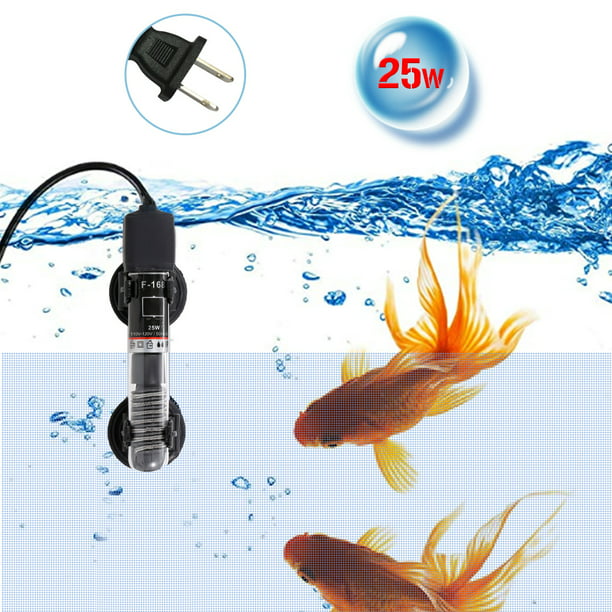 Hygger Mini calentador de acuario sumergible con pantalla digital de 100 W  para tanque de peces pequeño, termostato de calentamiento compacto y