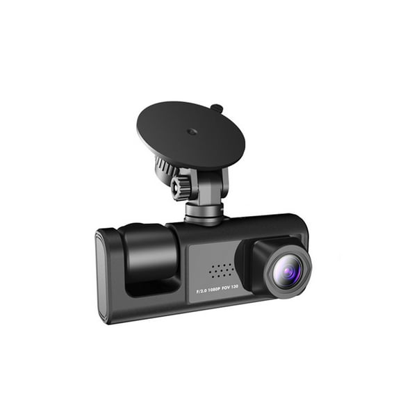 speravity abs auto 3 lentes dash cam pantalla de 2 pulgadas detección de movimiento tarjeta de memoria recargable gran angular cámara grabadora cámaras de salpicadero de coche speravity vi01779100b