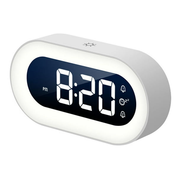  Mini reloj despertador digital LED de 3 pulgadas de