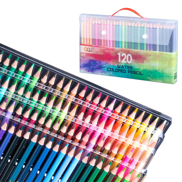 120/150/180/210 Set de lápices de acuarela para artistas profesionales  lápices de colores solubles e Abanopi 120 colores