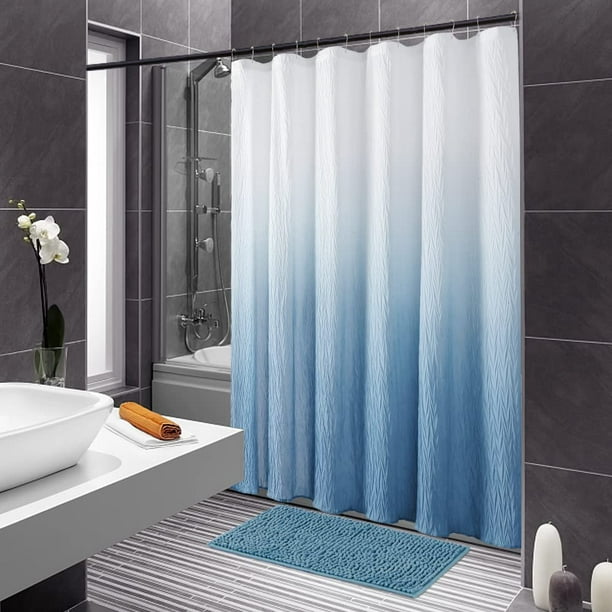 Juego de cortinas de ducha Eva 3D con 12 ganchos, 72 x 72 pulgadas, cortinas  de ducha decorativas resistentes al agua, forro para baño, cortina de baño  de calidad hotelera YONGSHENG 8390605370977