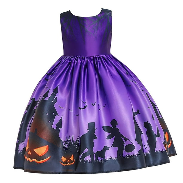 Vestido de Disfraz de Halloween para Vestidos de fiesta para niñas Niñas violeta perfke vestidos de niñas | en línea
