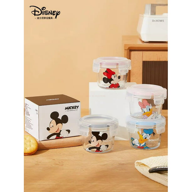 Fiambrera de cristal de dibujos animados de Disney con tapa Minnie Pato  Donald microondas sopa fruta fiambrera Anime TureMouse redondozhangyuxiang  zhangyuxiang unisex