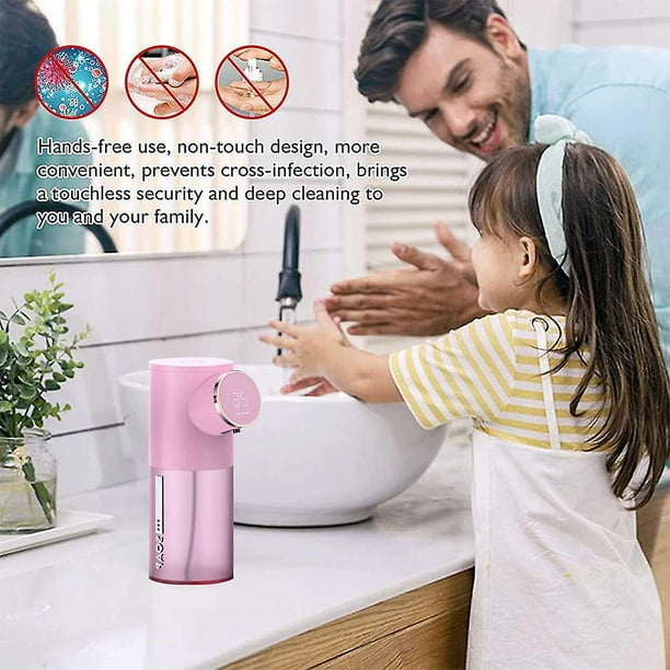 Dispensador automático de jabón sin contacto, dispensador de jabón  espumoso, dispensador de jabón de cocina, juego de dispensador de jabón de  baño