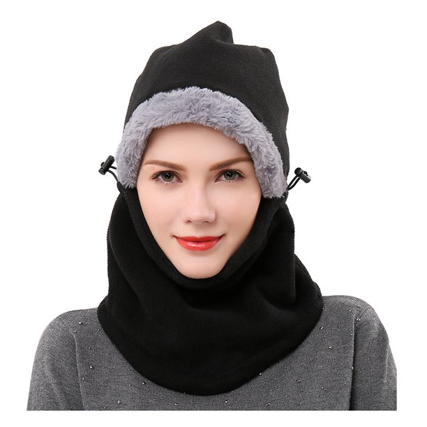  Máscara de esquí para mujer, pasamontañas de invierno, máscara  facial, para el frío, calentador de cabeza, para snowboard, ciclismo,  pasear al perro, pesca, color negro, Negro - : Deportes y Actividades