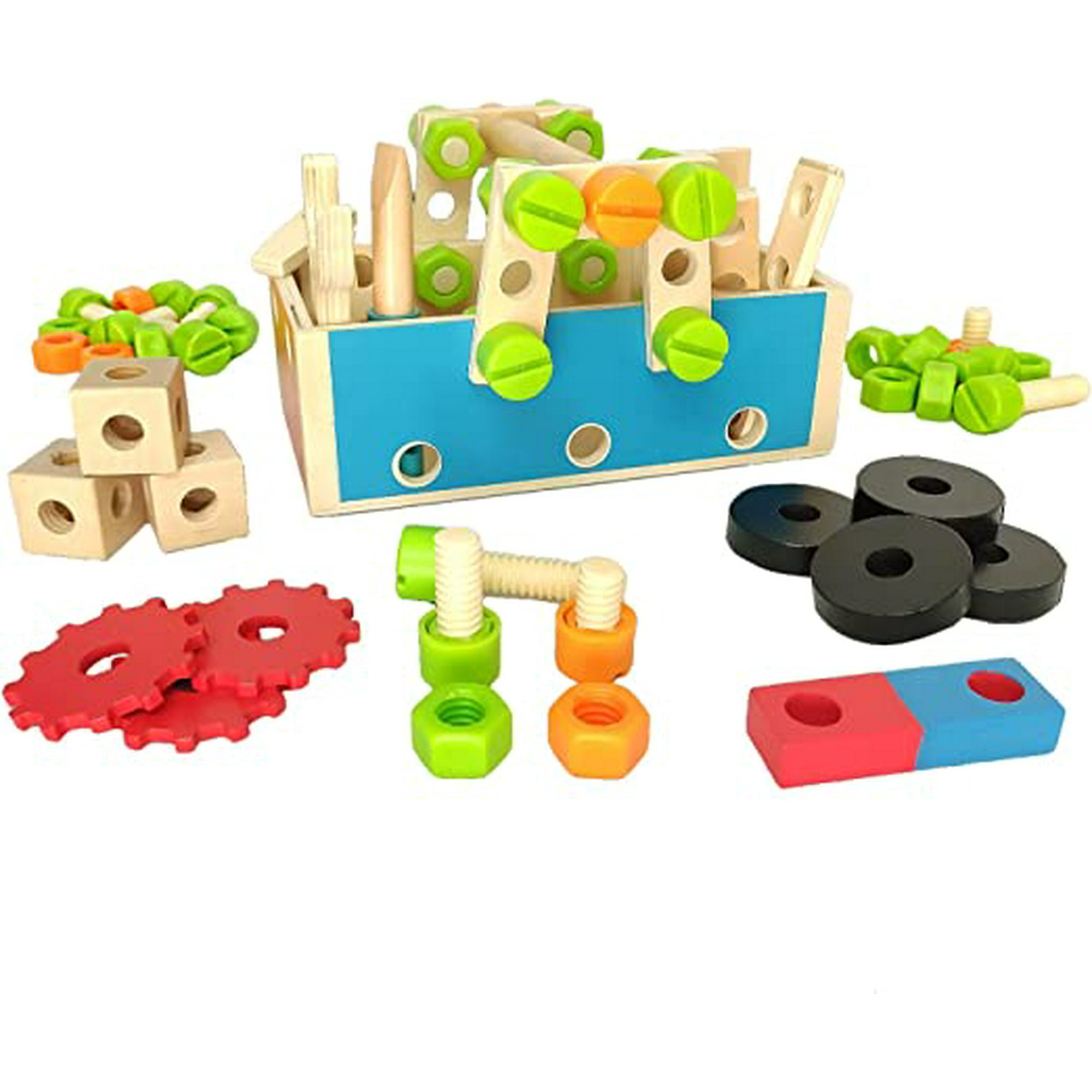 YUFF! Caja de Herramientas DIY para niños. Juguete de Madera, Juego de rol  y didáctico. : : Juguetes y Juegos