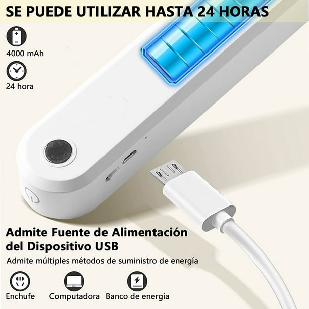 Luz LED regulable con sensor de movimiento, recargable por USB, luces  inalámbricas recargables para armario, escaleras, pasillo, garaje,  interiores