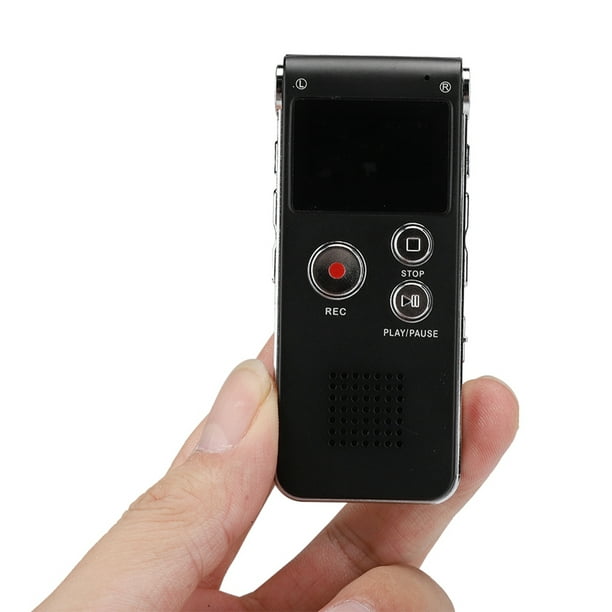 Grabadora de Voz Digital Grabadora de Voz Profesional de 8 GB con  Reproductor de MP3 Compatible con Grabación con un Clic Grabadora de Voz  Estéreo HD para Conferencias ANGGREK