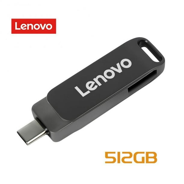 Lenovo-TYPE-C USB 2 en 1 para teléfono móvil, unidad Flash 2T