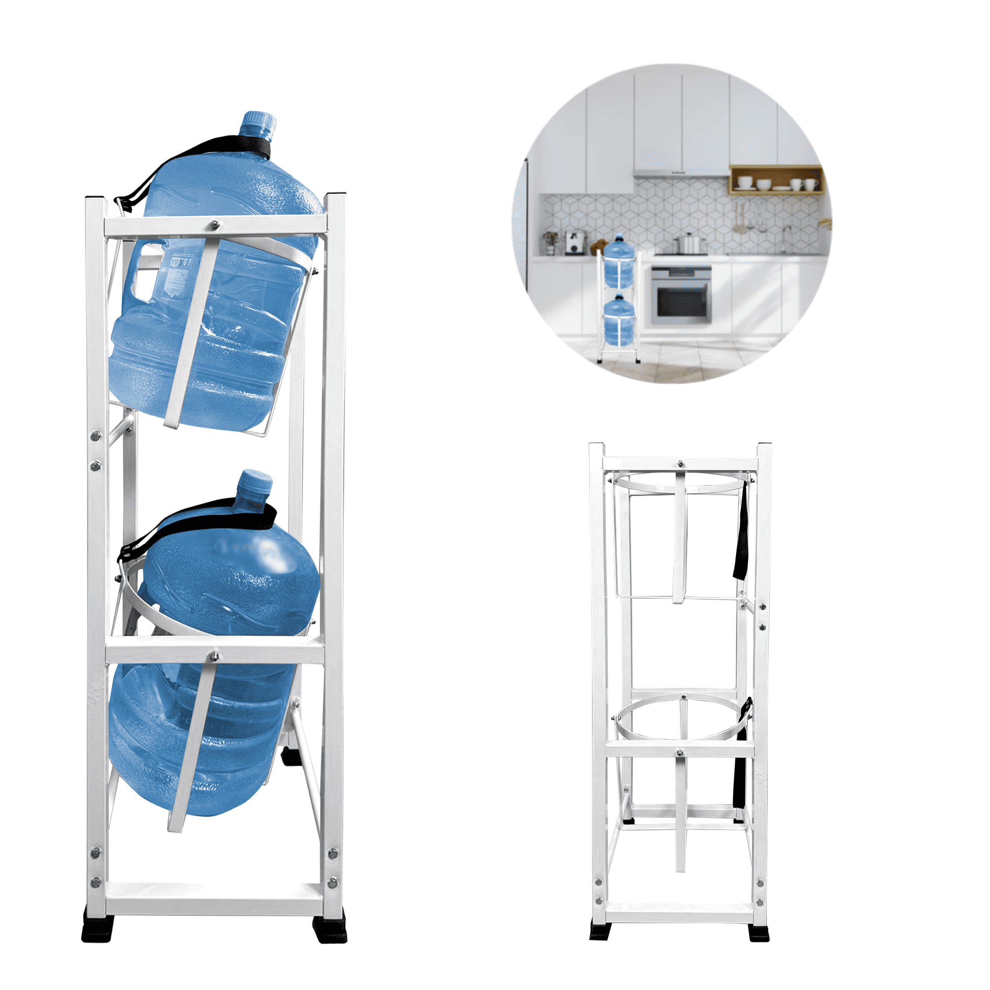 Porta garrafón doble , dispensador de agua doble , metal icon home