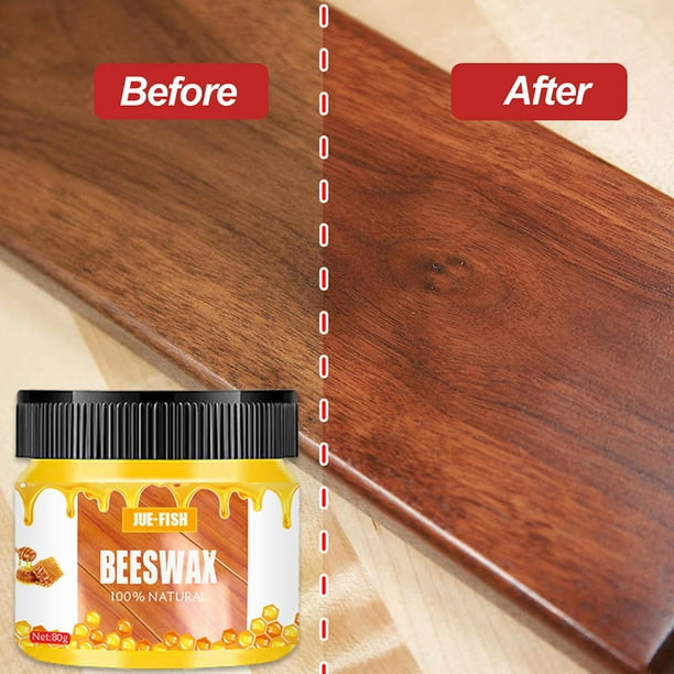  DTDR Esmalte de cera de abejas, condimento de madera Beewax –  Esmalte de cera de abeja tradicional de madera natural para madera y  muebles, esmalte de madera Beewax y limpiador para