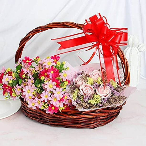  5 tulipanes artificiales para arreglos florales, centros de  mesa, centros de mesa de boda, ramos de flores y arreglos decorativos  (color C, tamaño: 5 piezas + jarrón) : Hogar y Cocina